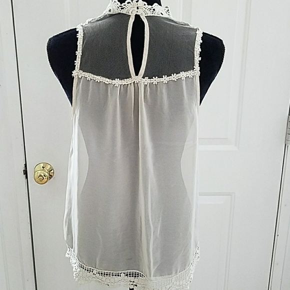 See thru, lace top, size small - Picture 3 of 5